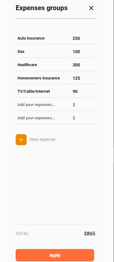 Expenses group