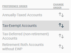 Manually Changing Withdrawal Order